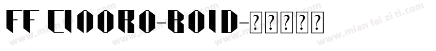 FF CINORO-BOID字体转换